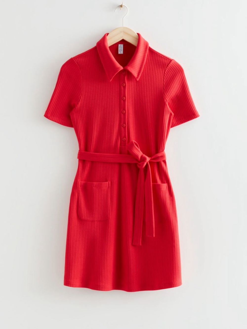 & Other Stories Collared Mini Dress Sz M